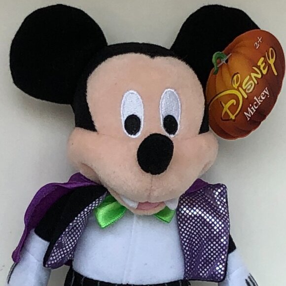 Disney Mickey Mouse New w/ Tag Halloween Vampire Plush  Toy 2+ - Picture 7 of 16
